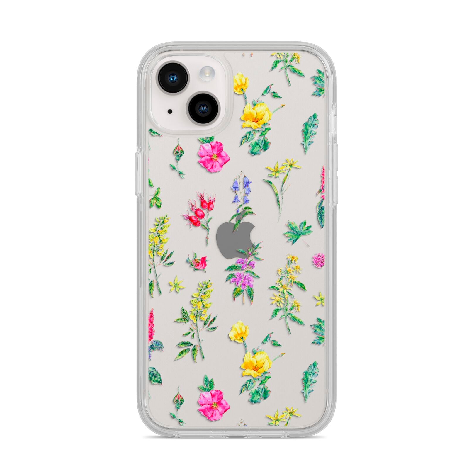 Sprigs Of Floral iPhone 14 Plus Clear Tough Case Starlight
