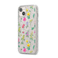 Sprigs Of Floral iPhone 14 Plus Glitter Tough Case Starlight Angled Image