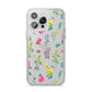 Sprigs Of Floral iPhone 14 Pro Max Clear Tough Case Silver