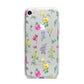 Sprigs Of Floral iPhone 7 Bumper Case on Silver iPhone