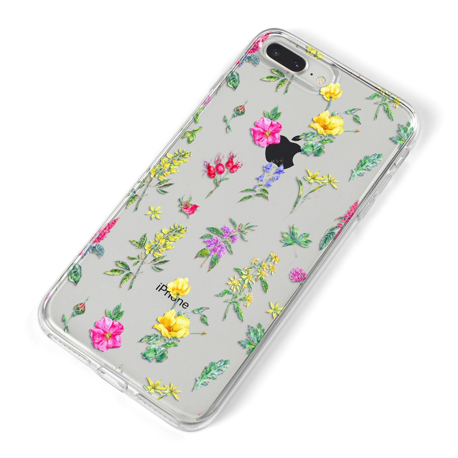 Sprigs Of Floral iPhone 8 Plus Bumper Case on Silver iPhone Alternative Image