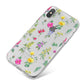Sprigs Of Floral iPhone X Bumper Case on Silver iPhone