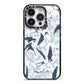 Spring Birds iPhone 14 Pro Black Impact Case on Silver phone