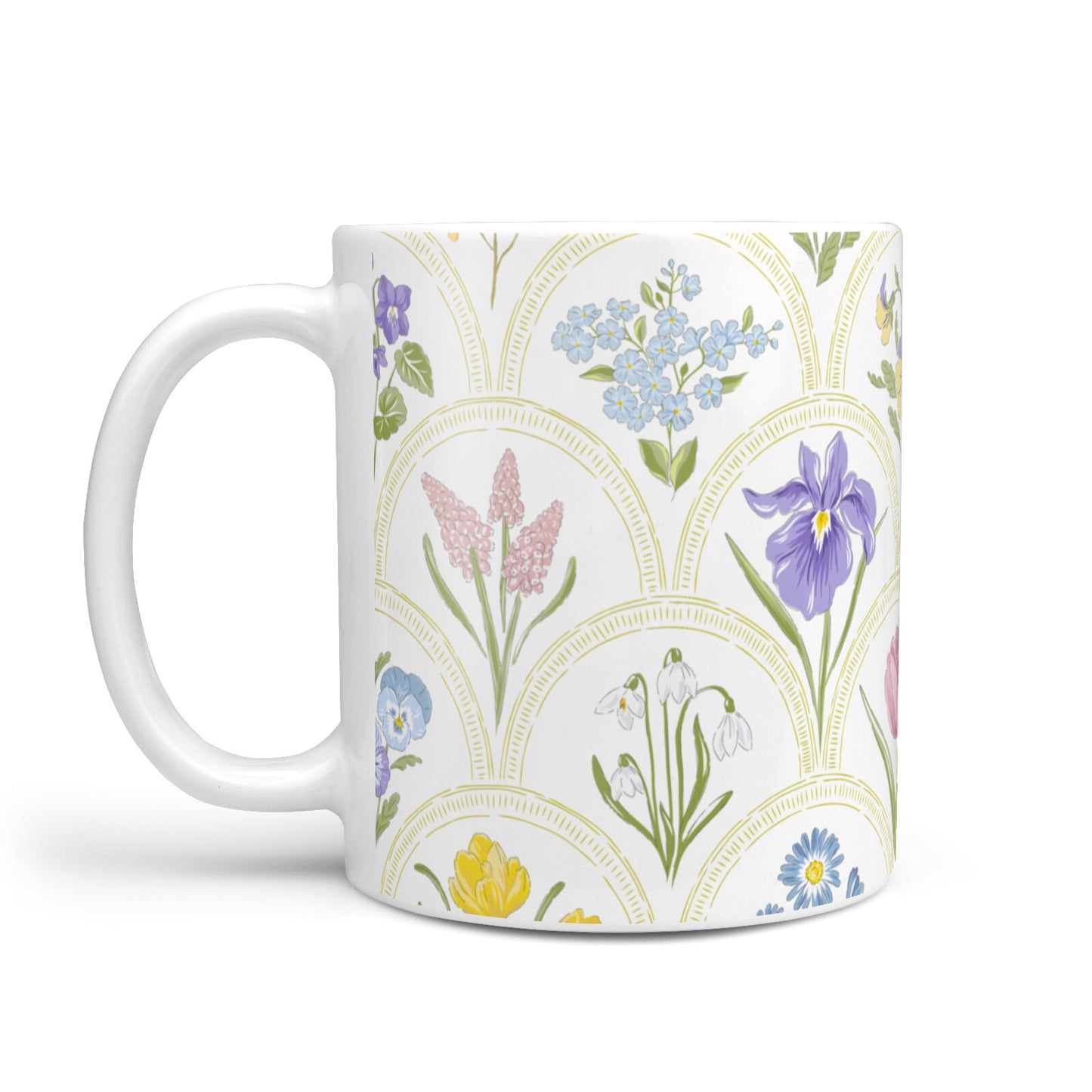 Spring Floral Pattern 10oz Mug Alternative Image 1