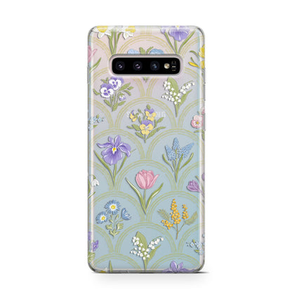 Spring Floral Pattern Samsung Galaxy S10 Case