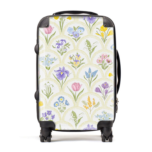 Spring Floral Pattern Suitcase