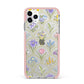 Spring Floral Pattern iPhone 11 Pro Max Impact Pink Edge Case