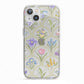 Spring Floral Pattern iPhone 13 TPU Impact Case with White Edges