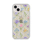 Spring Floral Pattern iPhone 14 Plus Glitter Tough Case Starlight