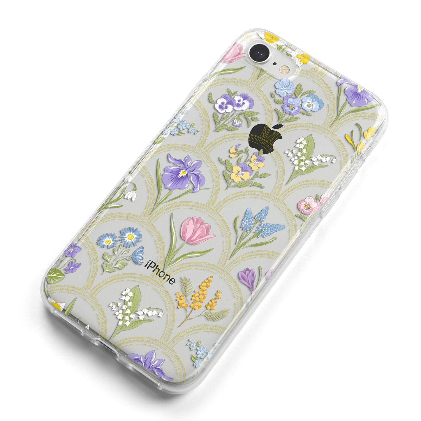 Spring Floral Pattern iPhone 8 Bumper Case on Silver iPhone Alternative Image