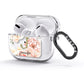 Spring Flowers Personalised Name AirPods Glitter Case 3rd Gen Side Image