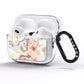 Spring Flowers Personalised Name AirPods Pro Clear Case Side Image