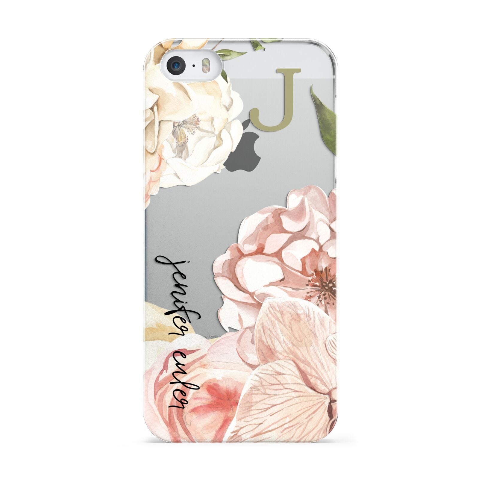 Spring Flowers Personalised Name Apple iPhone 5 Case