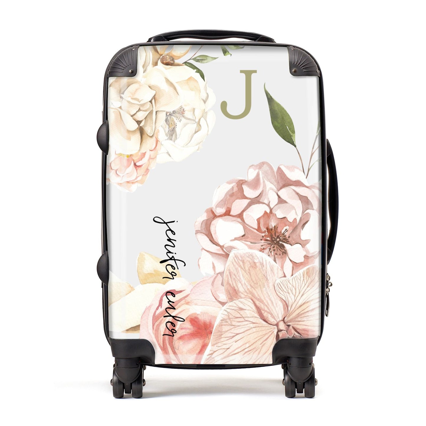 Spring Flowers Personalised Name Suitcase