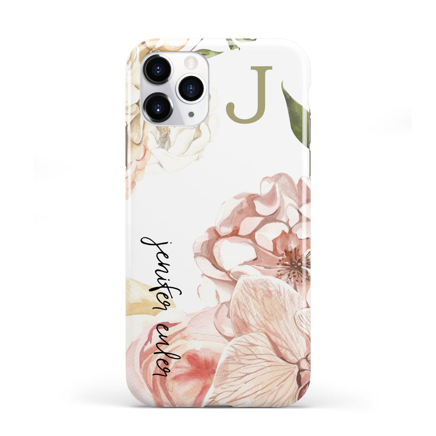 Spring Flowers Personalised Name iPhone 11 Pro 3D Tough Case