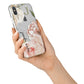 Spring Flowers Personalised Name iPhone X Bumper Case on Silver iPhone Alternative Image 2