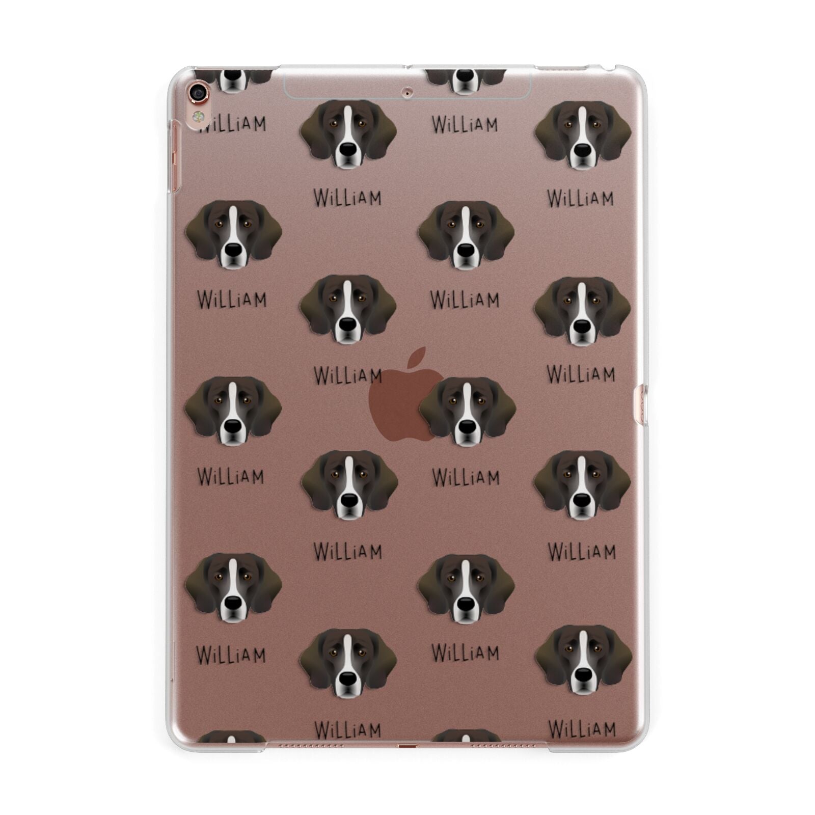 Springador Icon with Name Apple iPad Rose Gold Case
