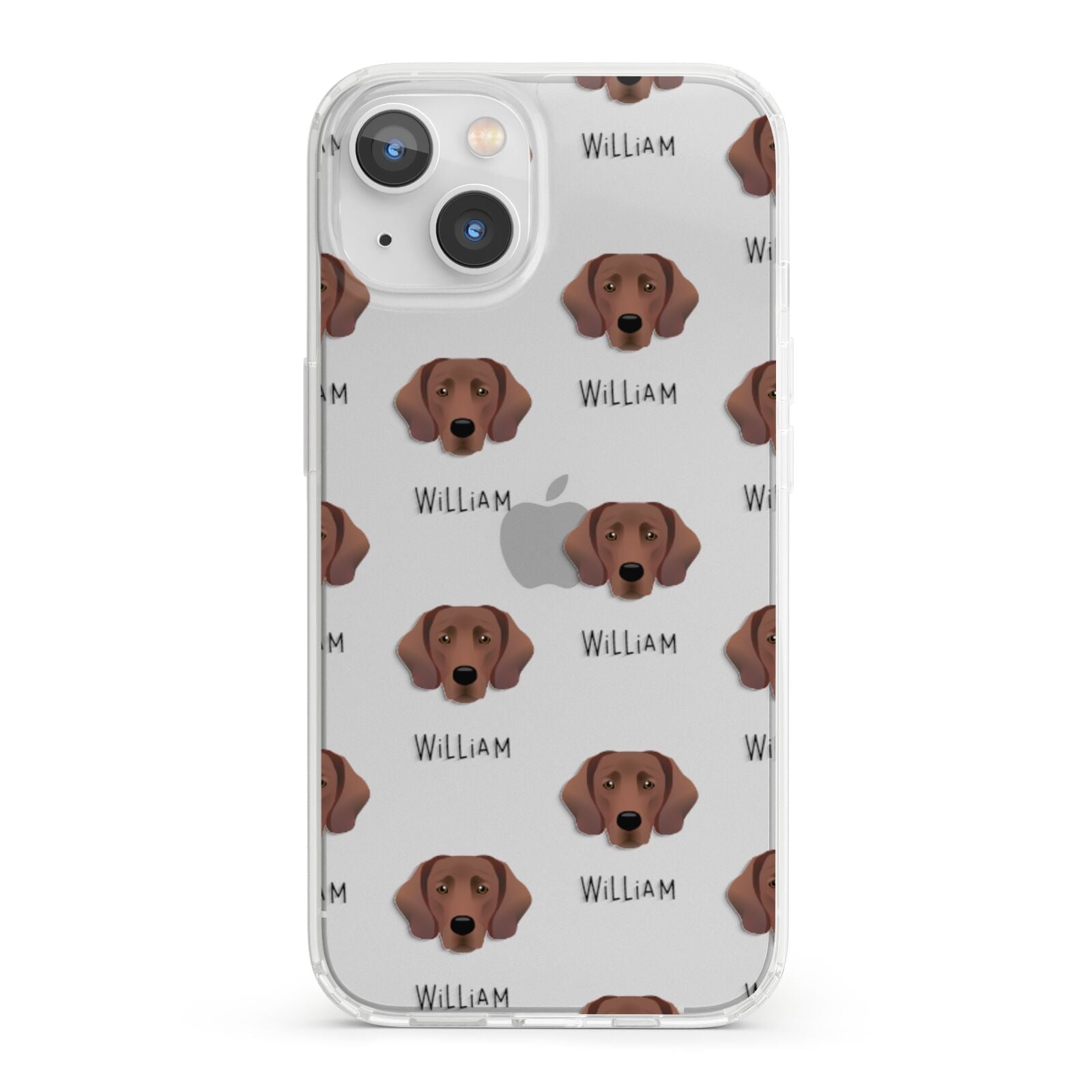 Springador Icon with Name iPhone 13 Clear Bumper Case