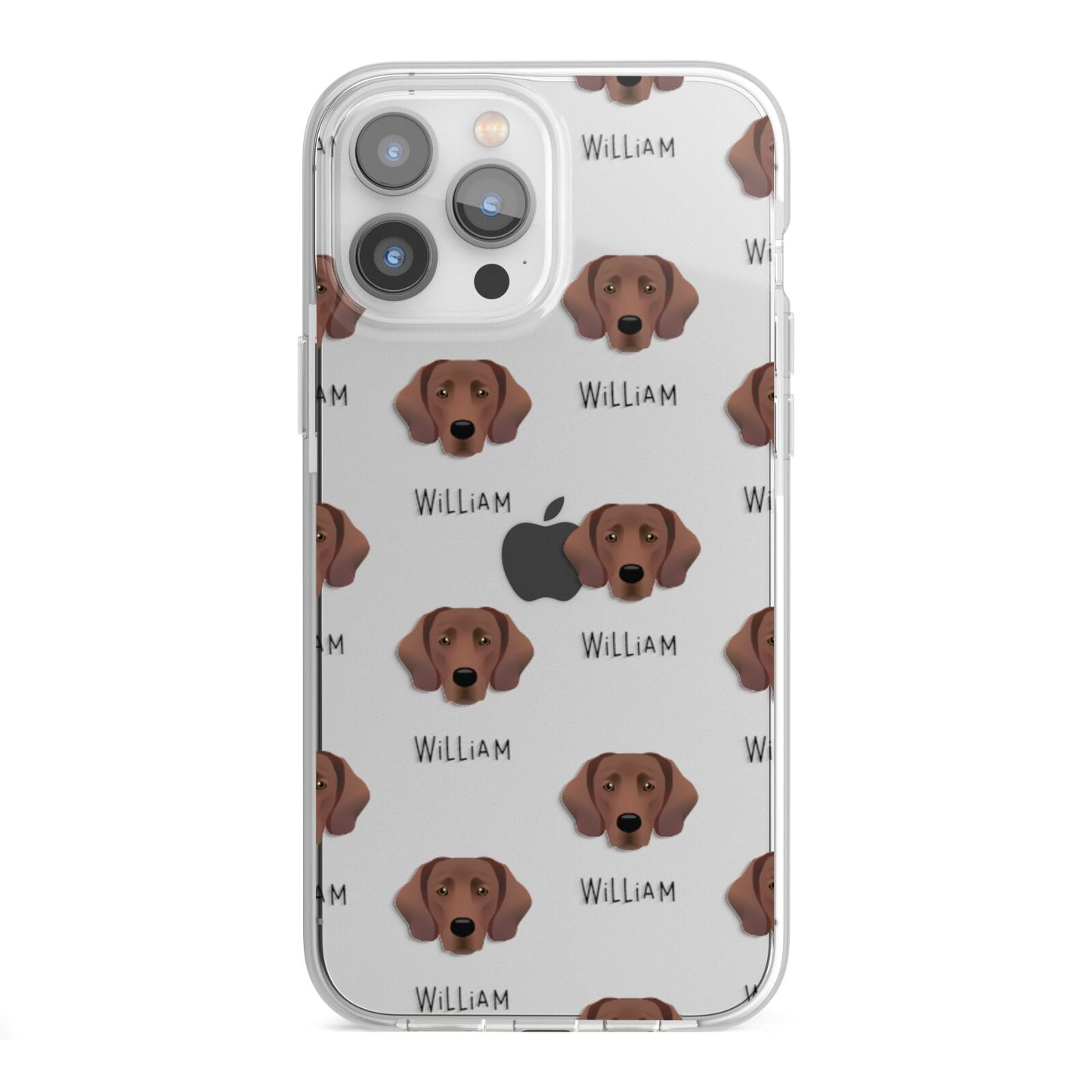 Springador Icon with Name iPhone 13 Pro Max TPU Impact Case with White Edges