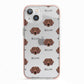 Springador Icon with Name iPhone 13 TPU Impact Case with Pink Edges