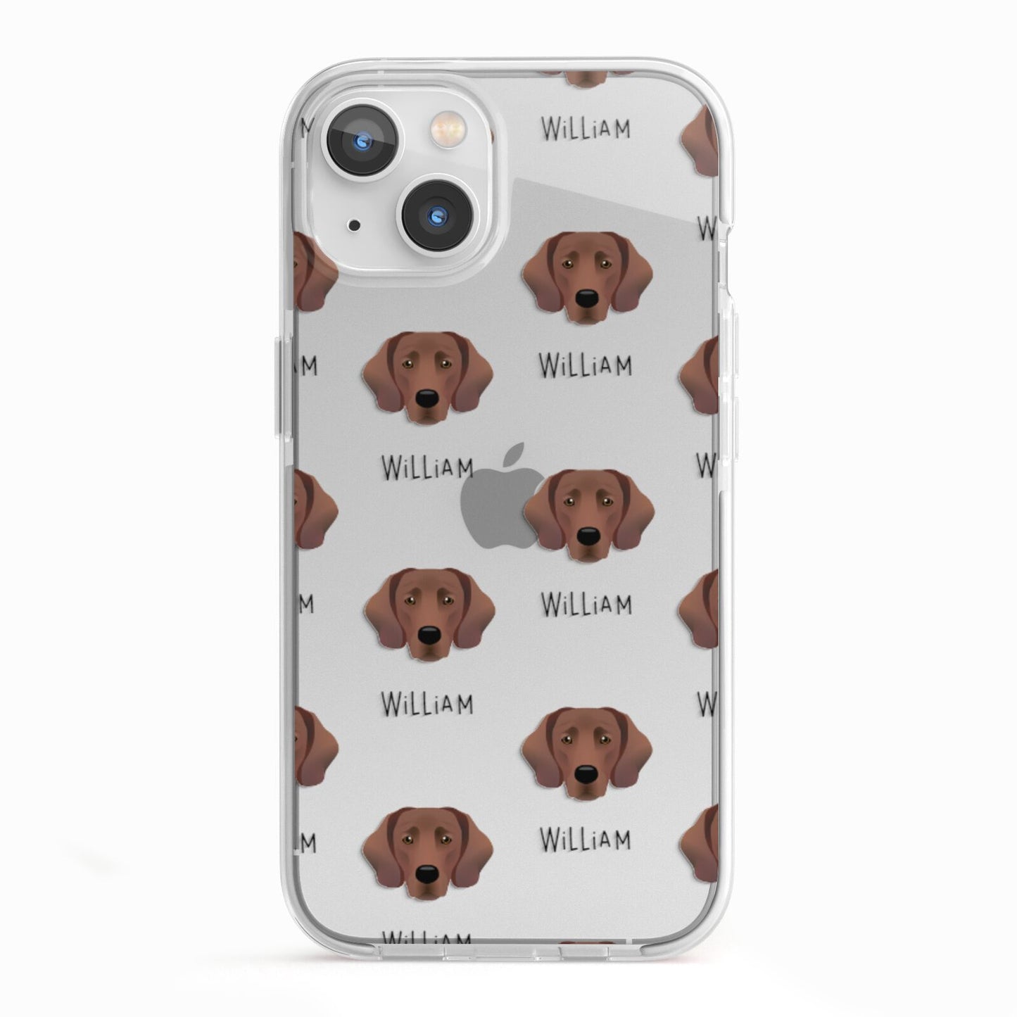Springador Icon with Name iPhone 13 TPU Impact Case with White Edges