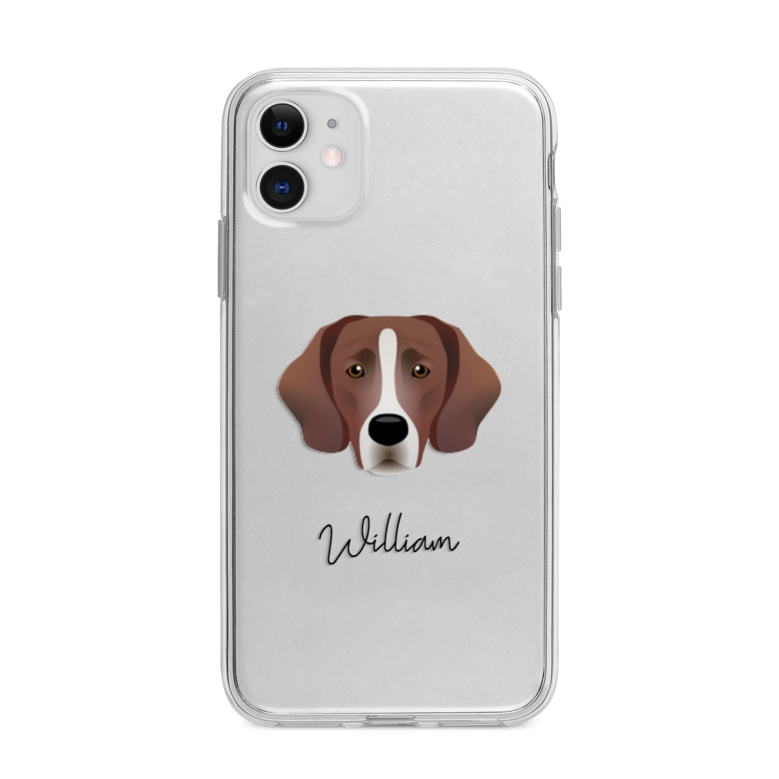 Springador Personalised Apple iPhone 11 in White with Bumper Case