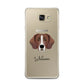 Springador Personalised Samsung Galaxy A7 2016 Case on gold phone
