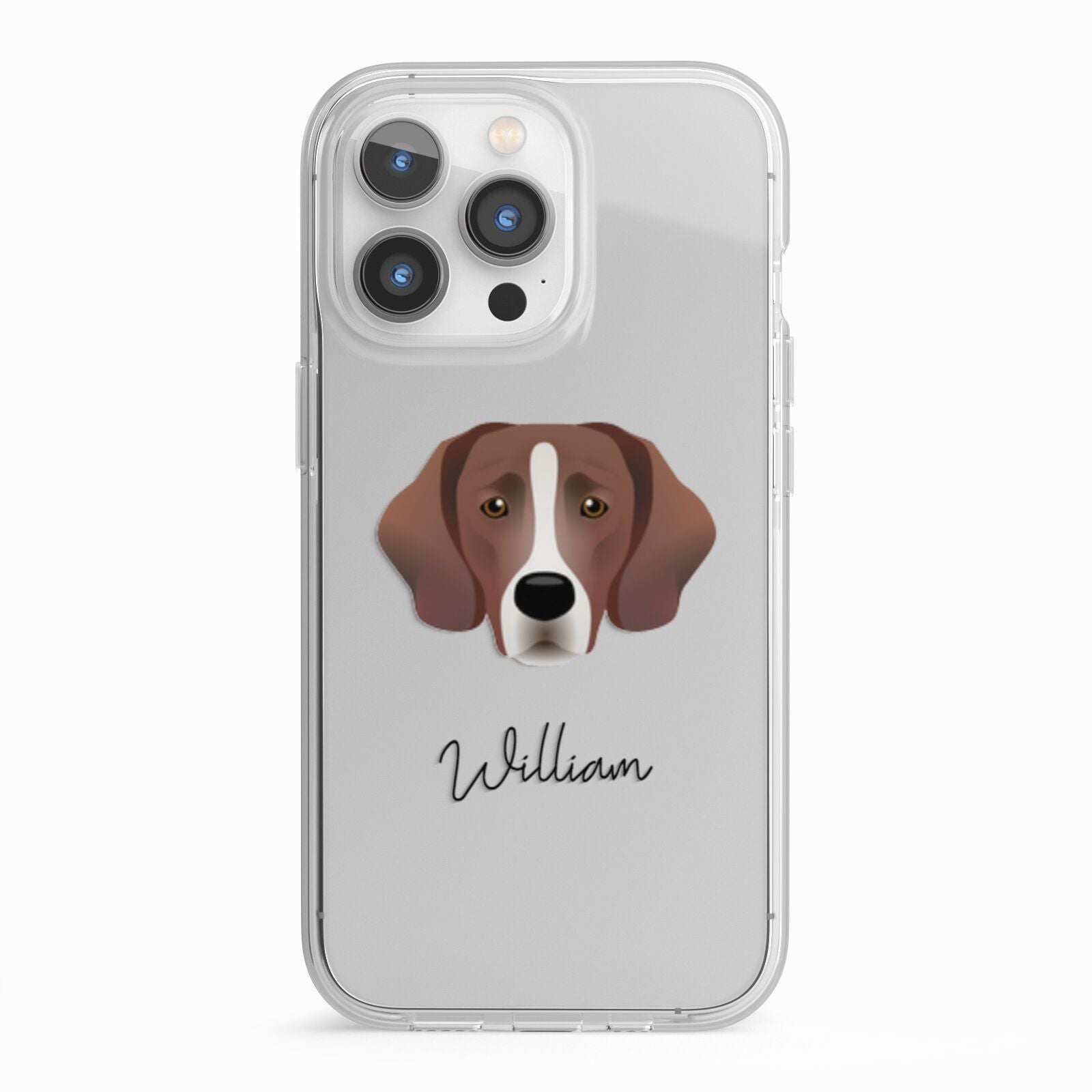 Springador Personalised iPhone 13 Pro TPU Impact Case with White Edges
