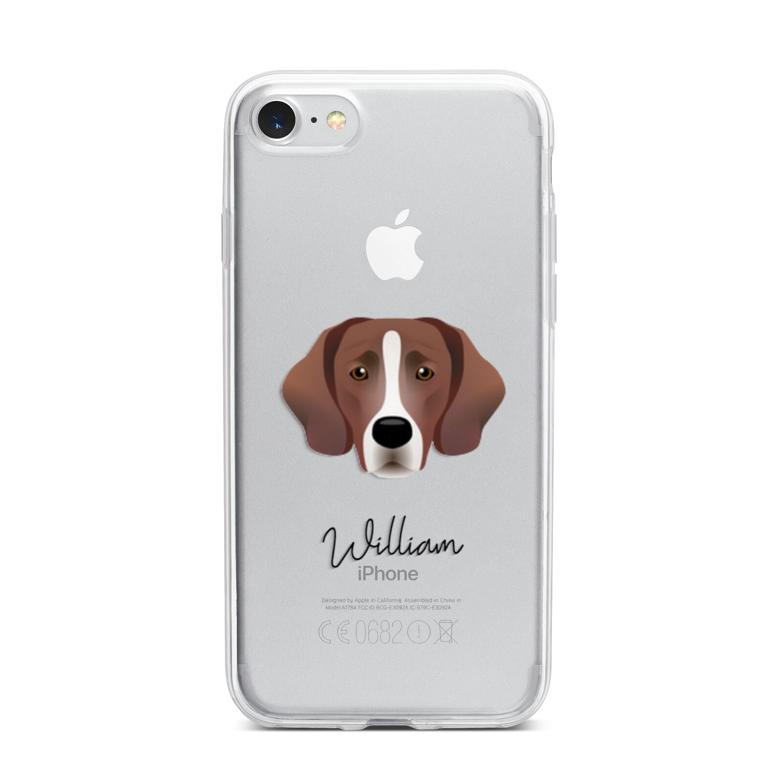 Springador Personalised iPhone 7 Bumper Case on Silver iPhone