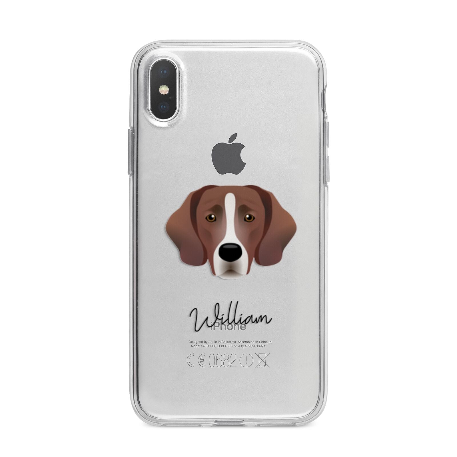 Springador Personalised iPhone X Bumper Case on Silver iPhone Alternative Image 1