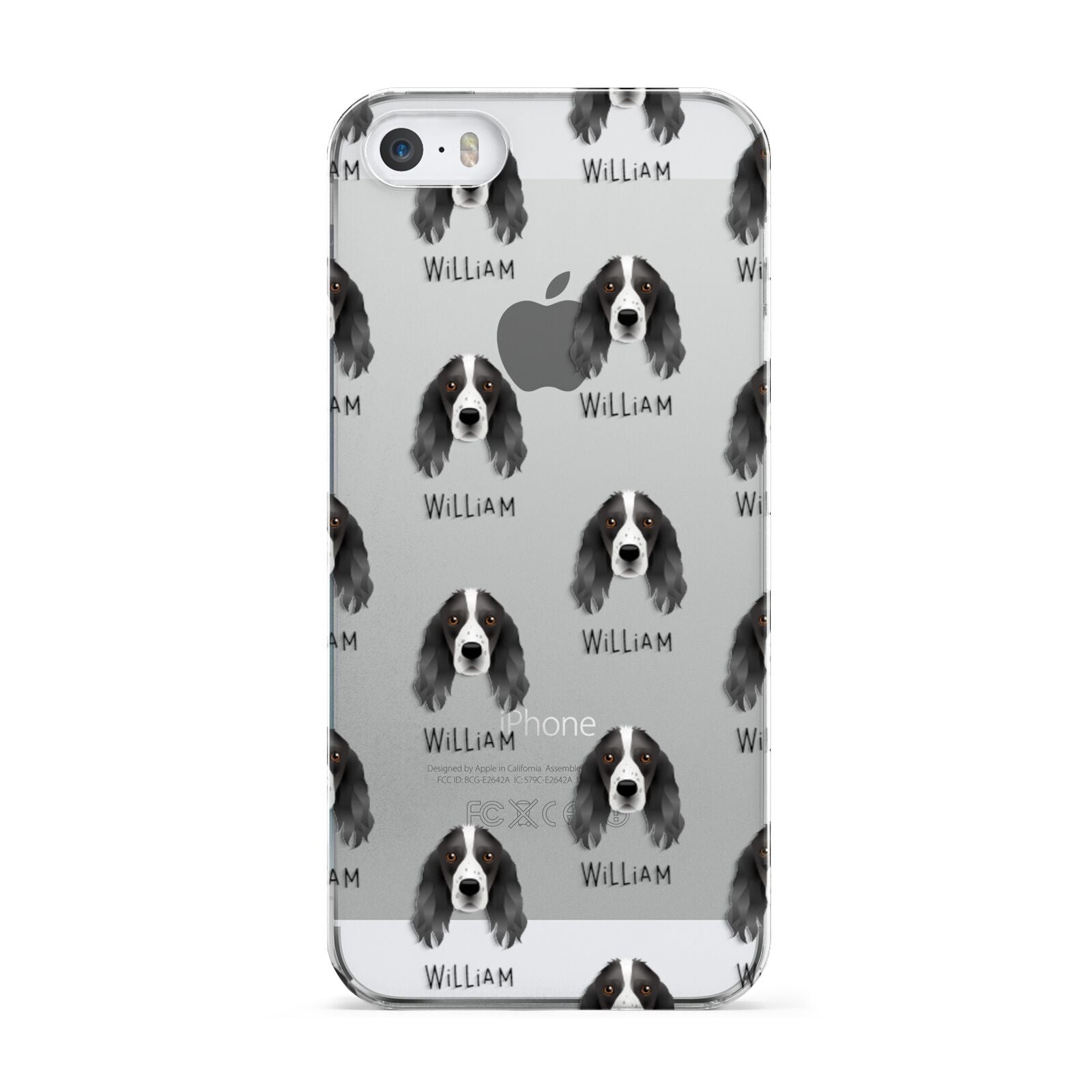 Springer Spaniel Icon with Name Apple iPhone 5 Case