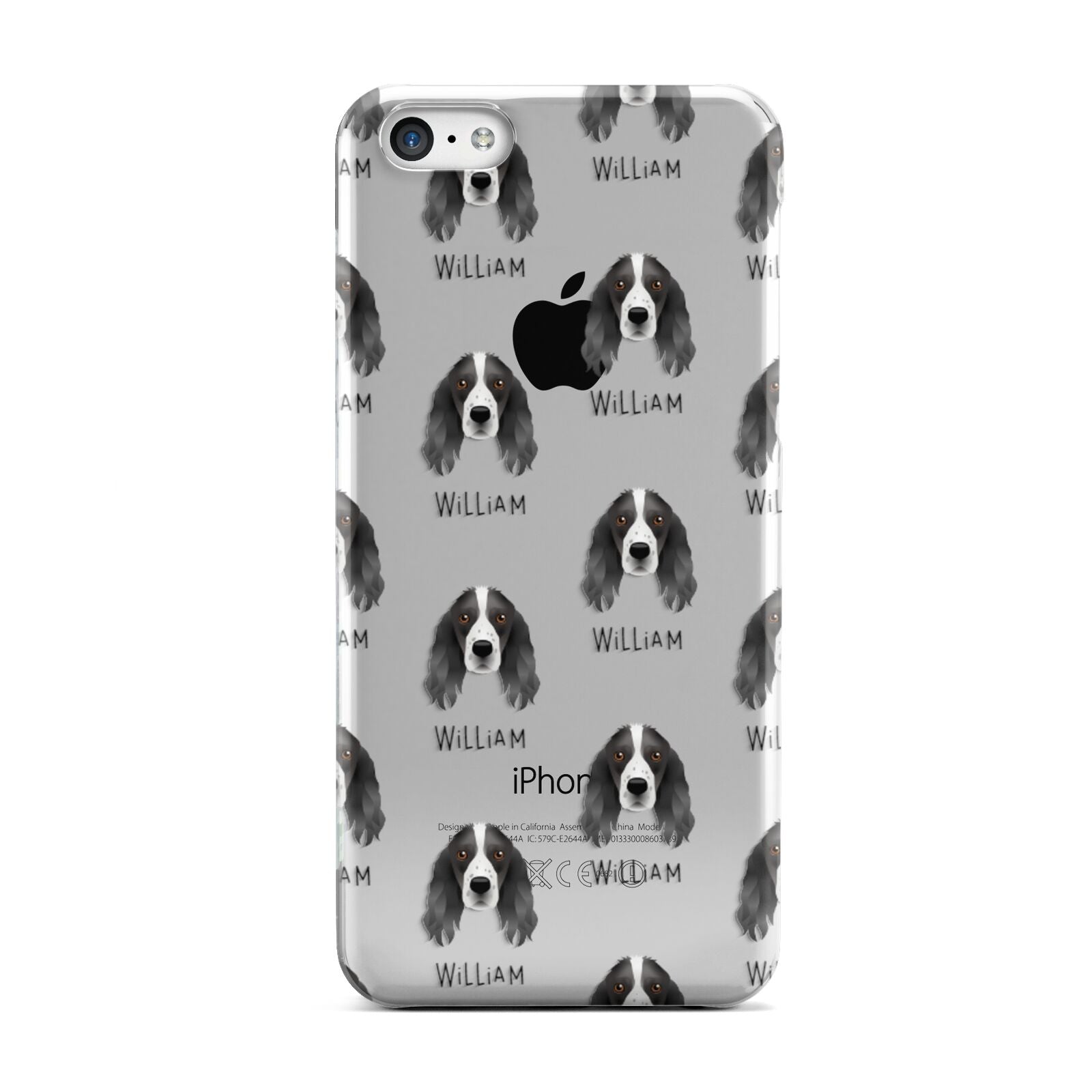 Springer Spaniel Icon with Name Apple iPhone 5c Case