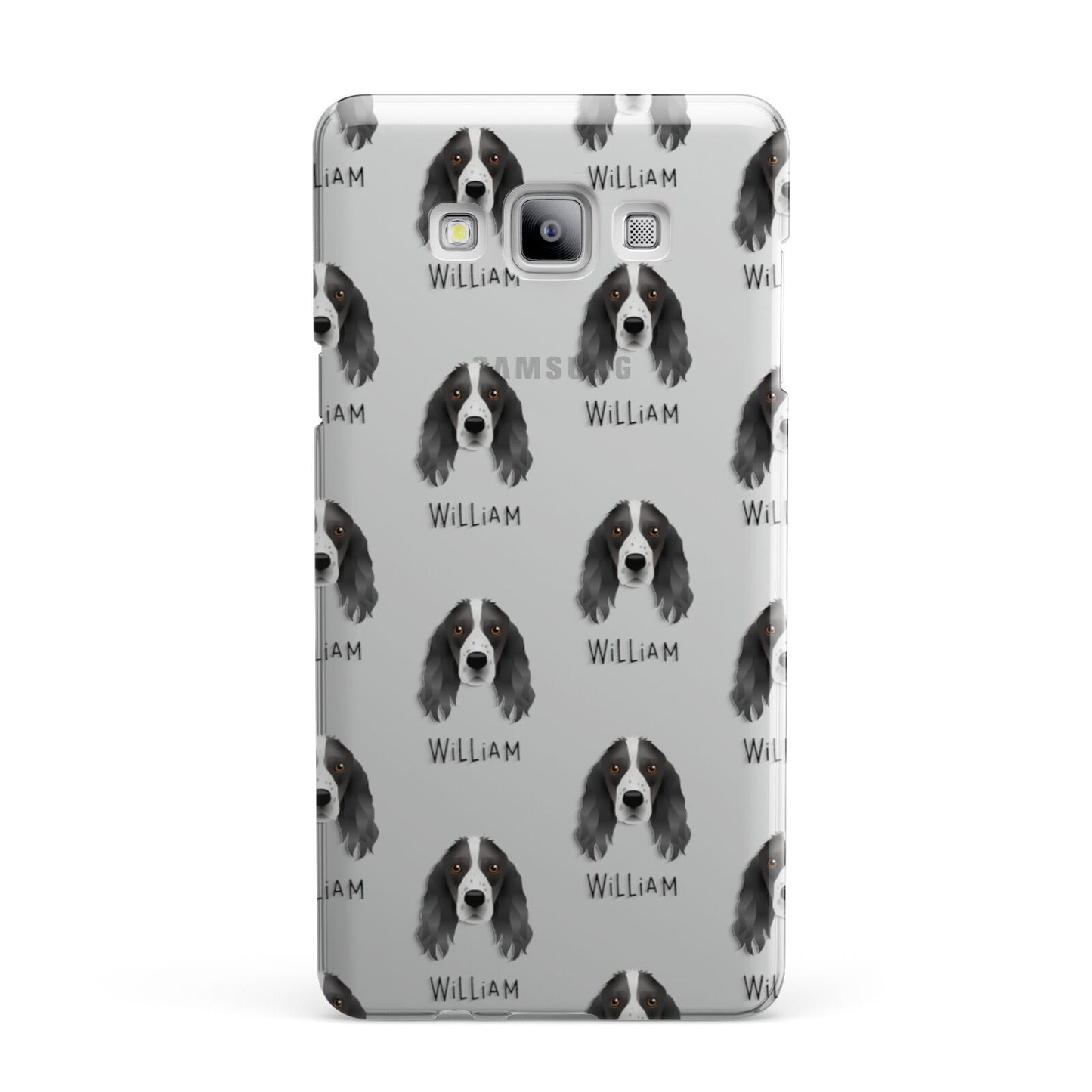 Springer Spaniel Icon with Name Samsung Galaxy A7 2015 Case