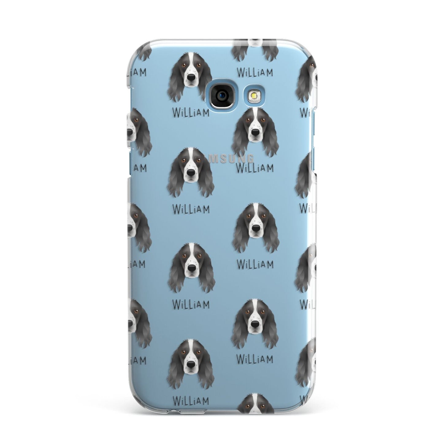 Springer Spaniel Icon with Name Samsung Galaxy A7 2017 Case