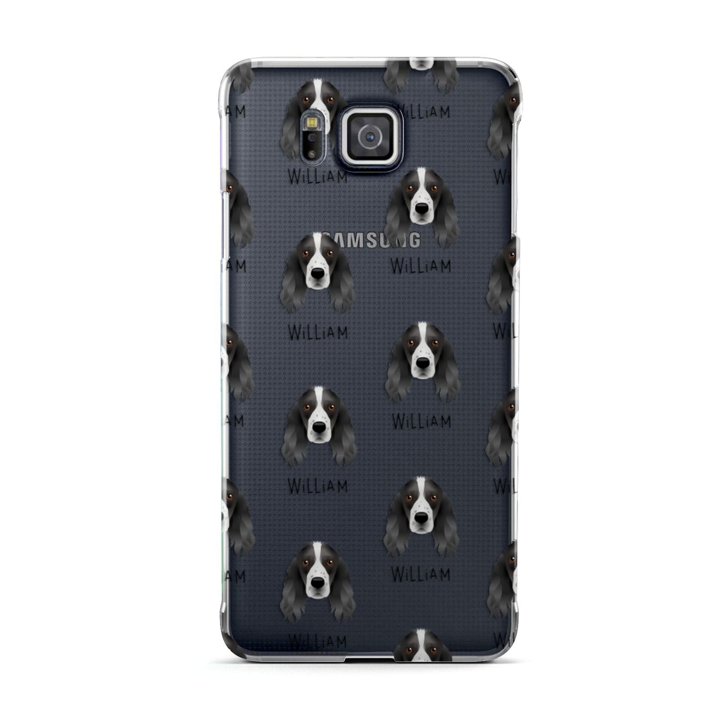 Springer Spaniel Icon with Name Samsung Galaxy Alpha Case