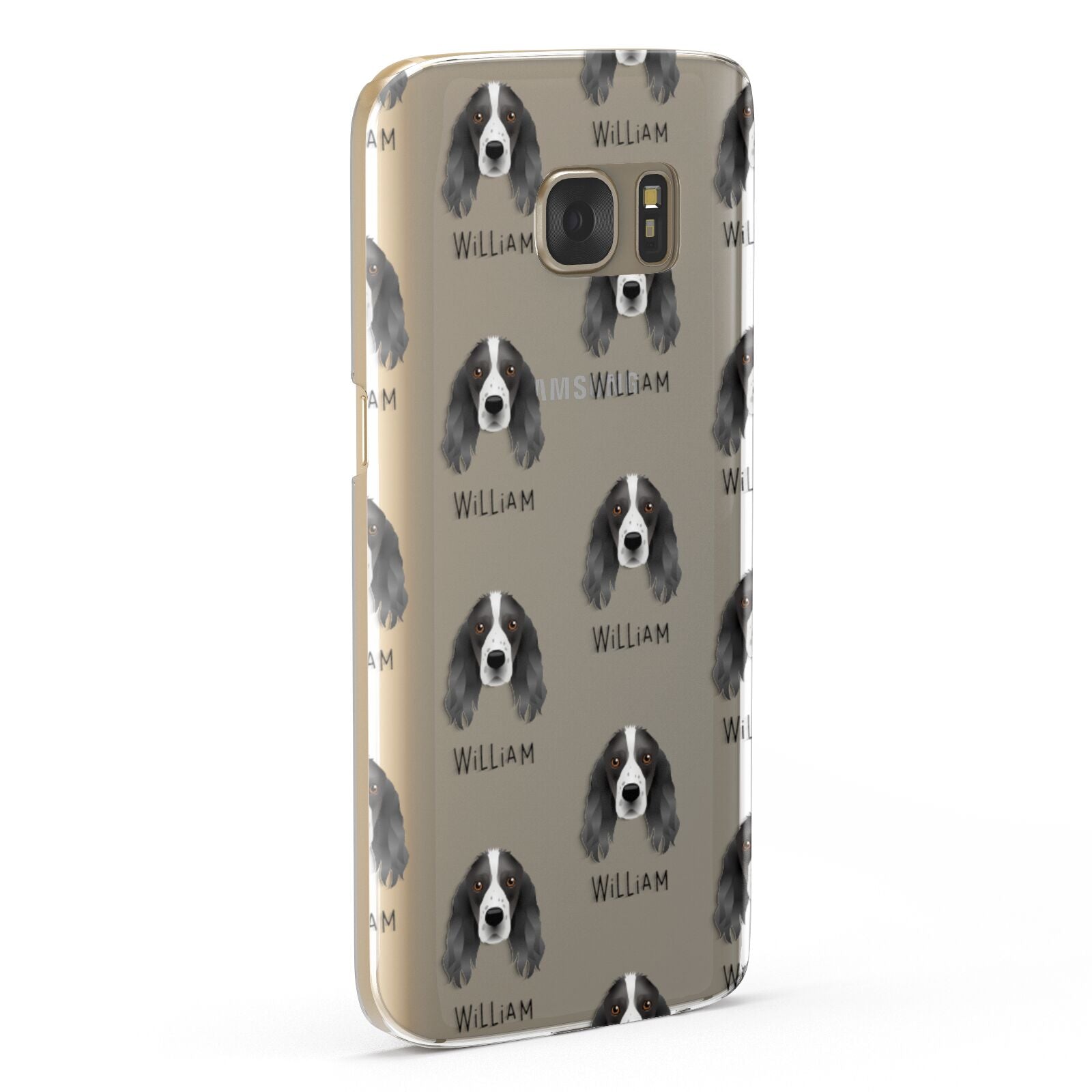 Springer Spaniel Icon with Name Samsung Galaxy Case Fourty Five Degrees