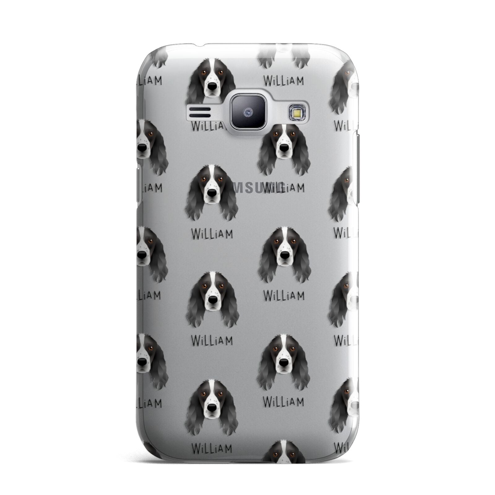 Springer Spaniel Icon with Name Samsung Galaxy J1 2015 Case