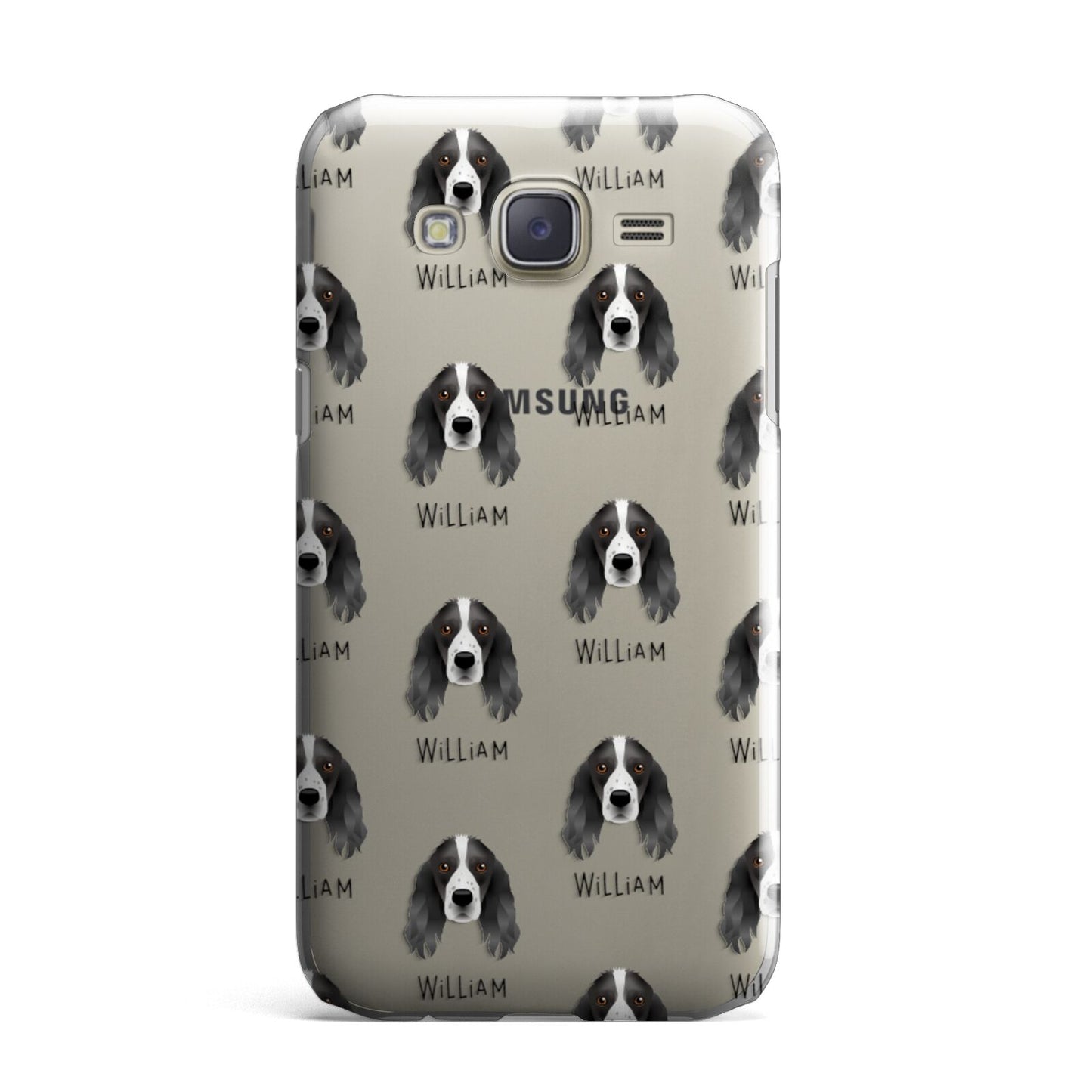 Springer Spaniel Icon with Name Samsung Galaxy J7 Case