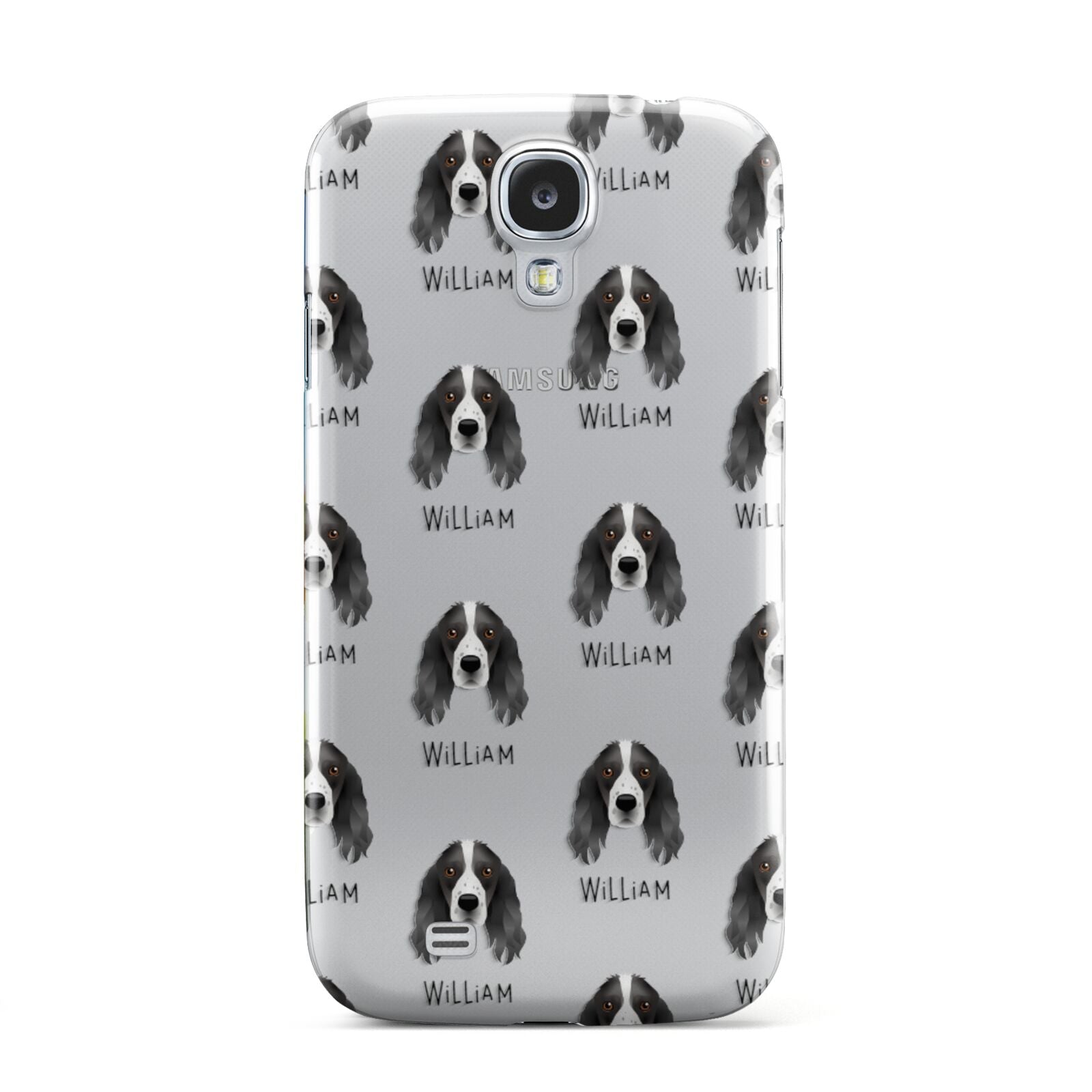 Springer Spaniel Icon with Name Samsung Galaxy S4 Case