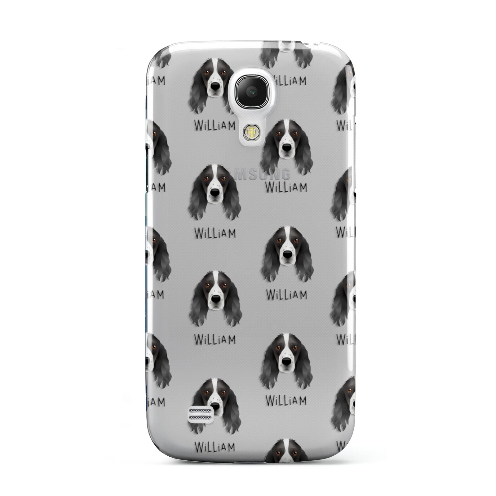 Springer Spaniel Icon with Name Samsung Galaxy S4 Mini Case