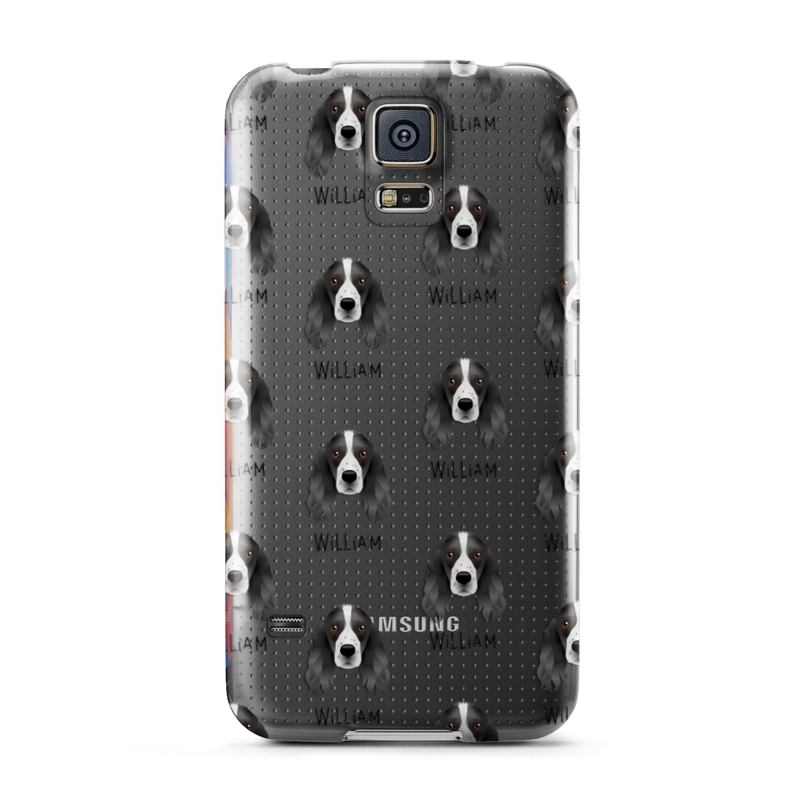 Springer Spaniel Icon with Name Samsung Galaxy S5 Case