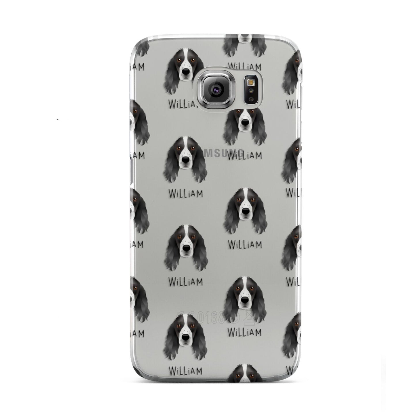 Springer Spaniel Icon with Name Samsung Galaxy S6 Case