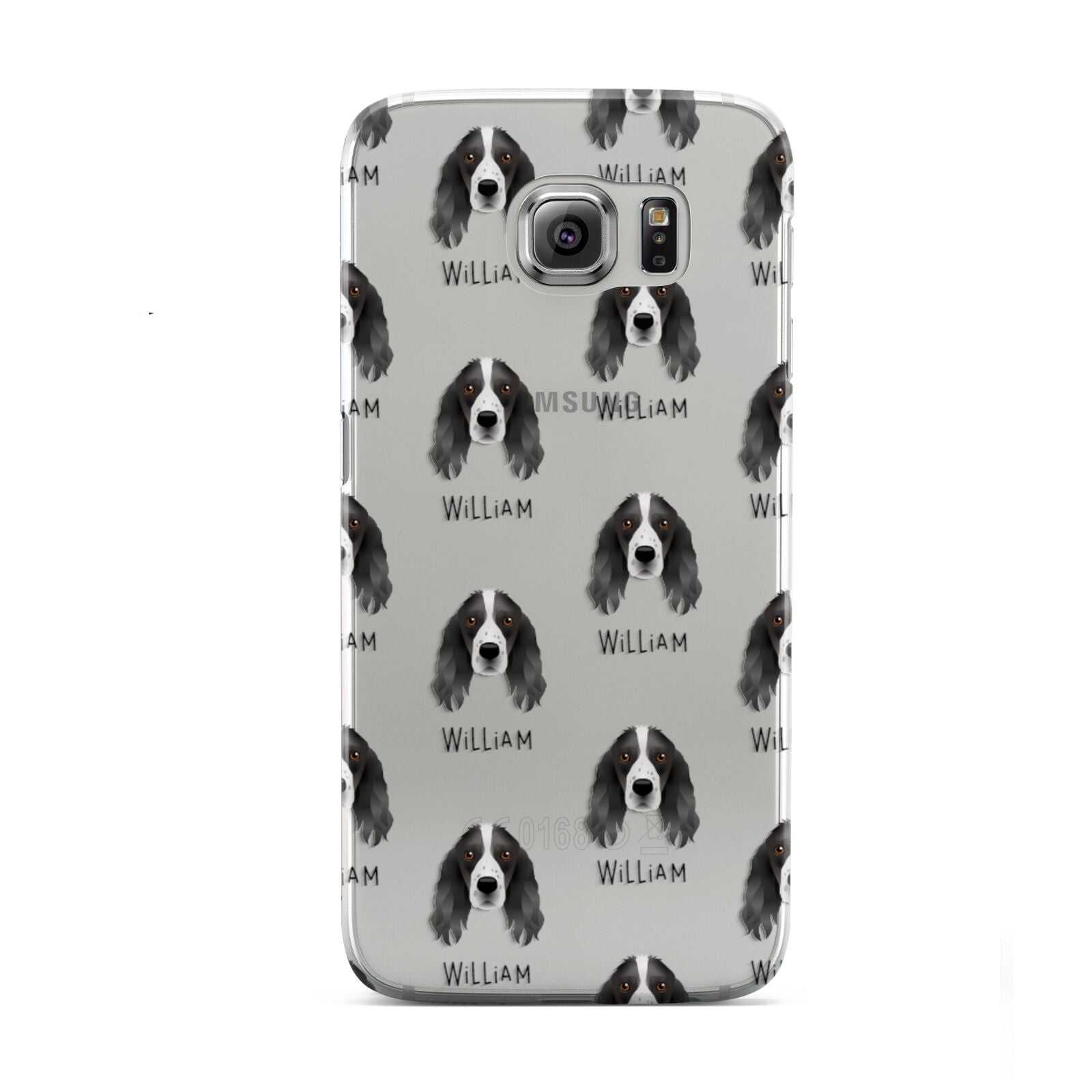 Springer Spaniel Icon with Name Samsung Galaxy S6 Case