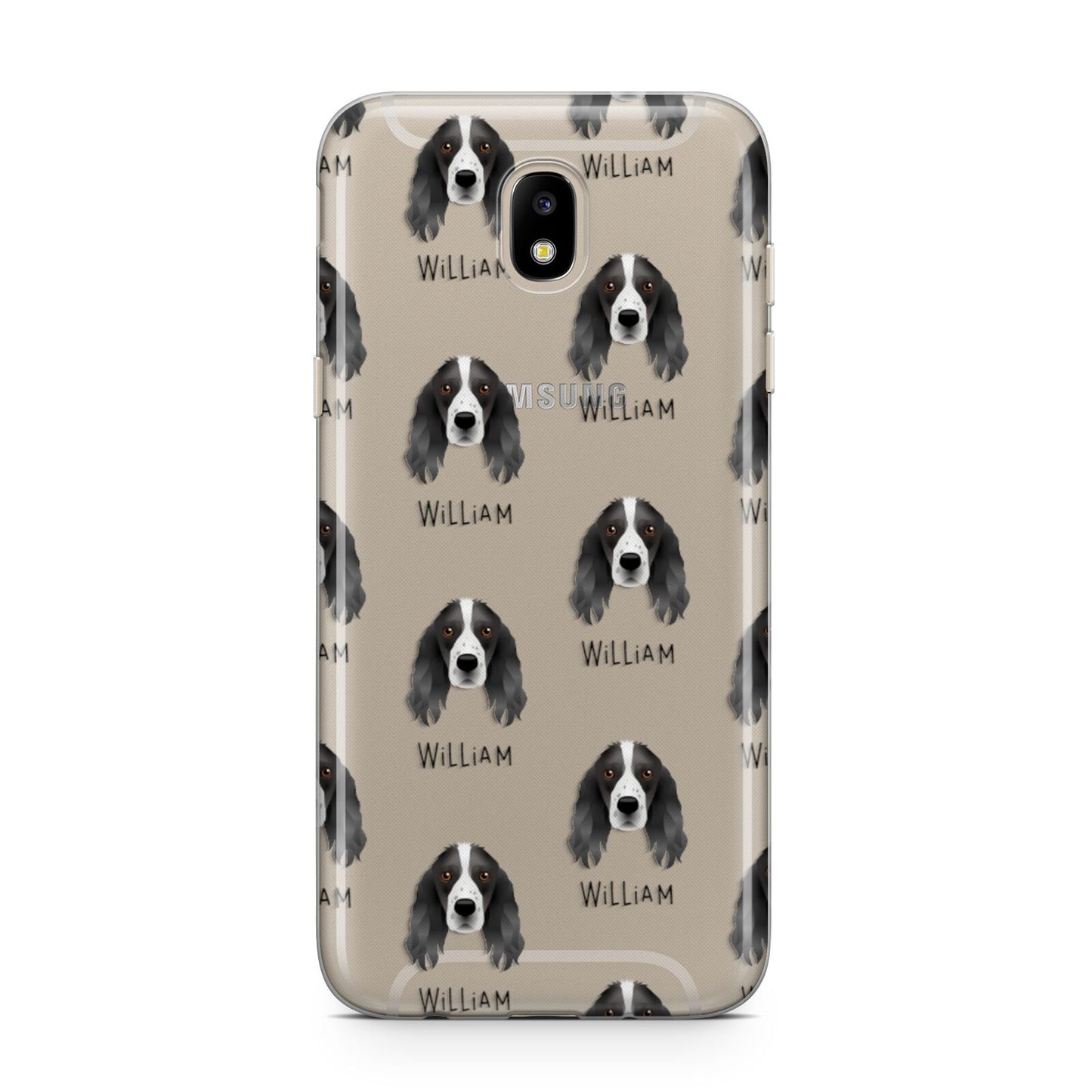 Springer Spaniel Icon with Name Samsung J5 2017 Case
