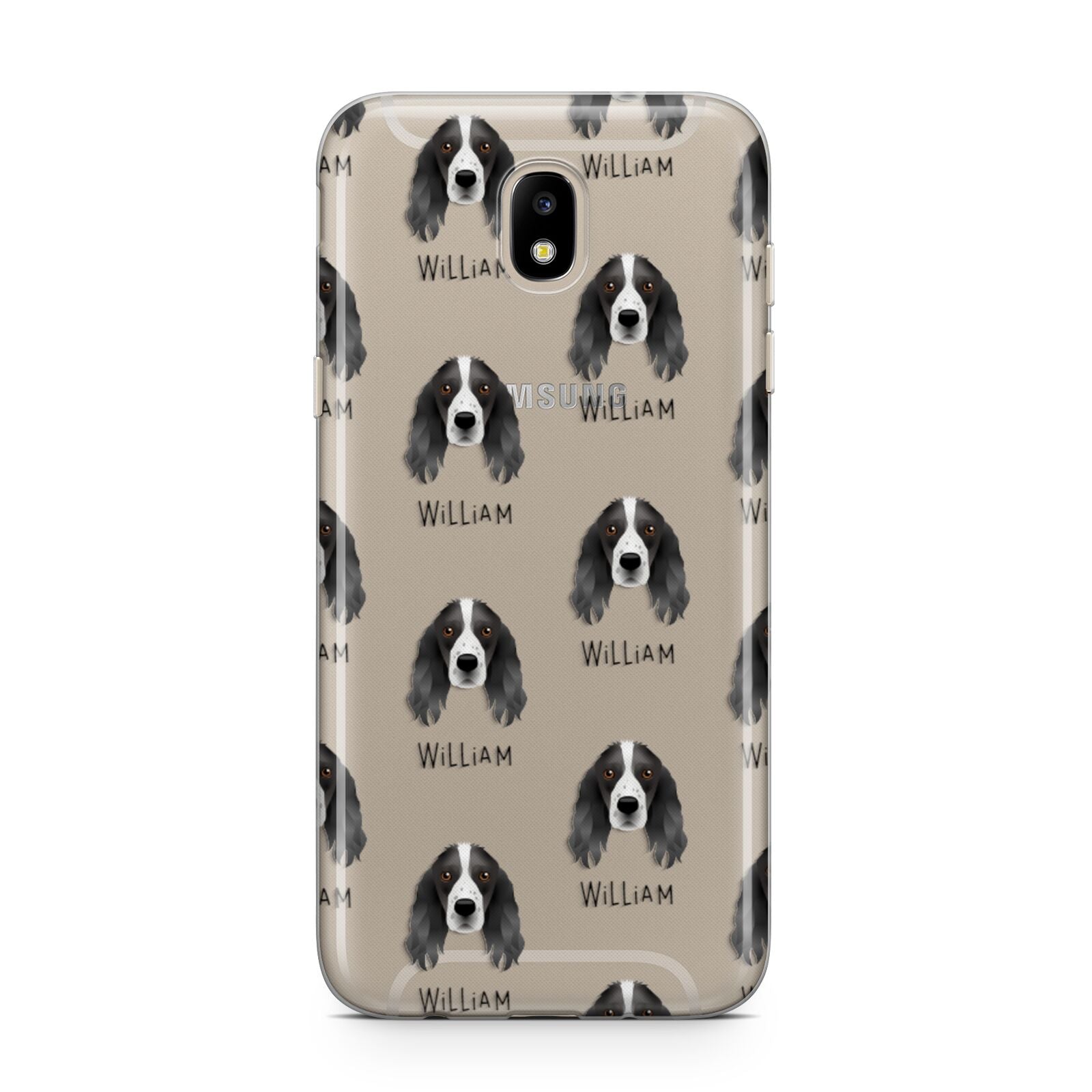 Springer Spaniel Icon with Name Samsung J5 2017 Case