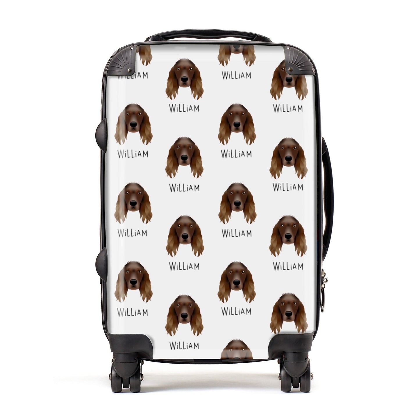 Springer Spaniel Icon with Name Suitcase