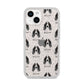 Springer Spaniel Icon with Name iPhone 14 Glitter Tough Case Starlight