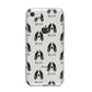 Springer Spaniel Icon with Name iPhone 8 Bumper Case on Silver iPhone