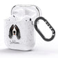 Springer Spaniel Personalised AirPods Glitter Case Side Image