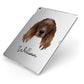 Springer Spaniel Personalised Apple iPad Case on Silver iPad Side View